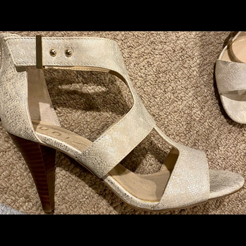 Metallic Gold Heels